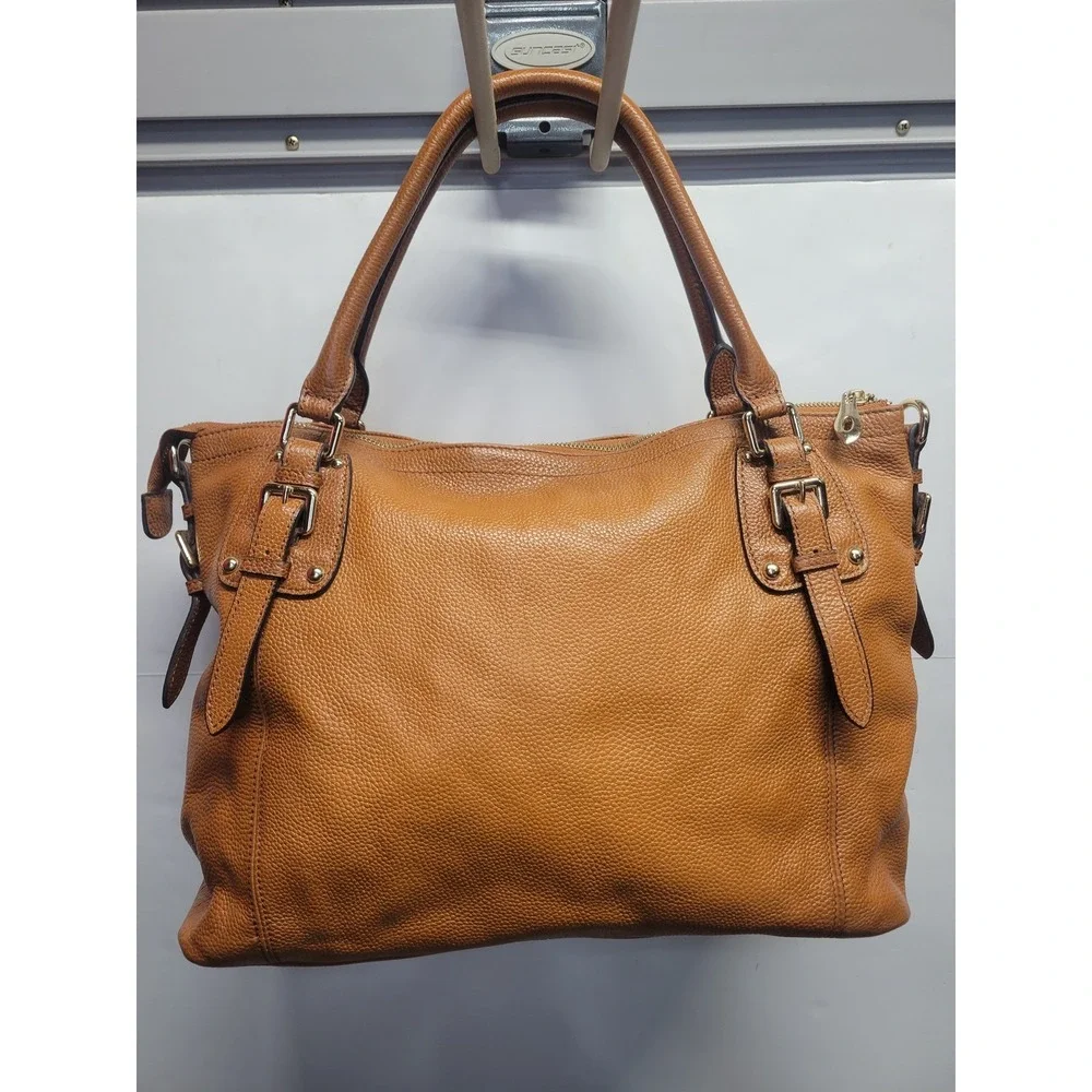 Kattee Genuine Leather Tote Bag Satchel Purse Brown Shoulder Handbag‎